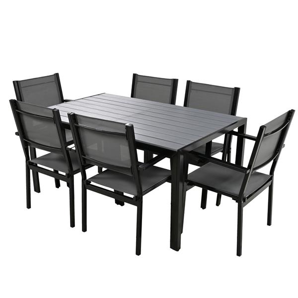 High-quality Steel Outdoor Table and Chair Set, Suitable for Patio, Balcony, Backyard.