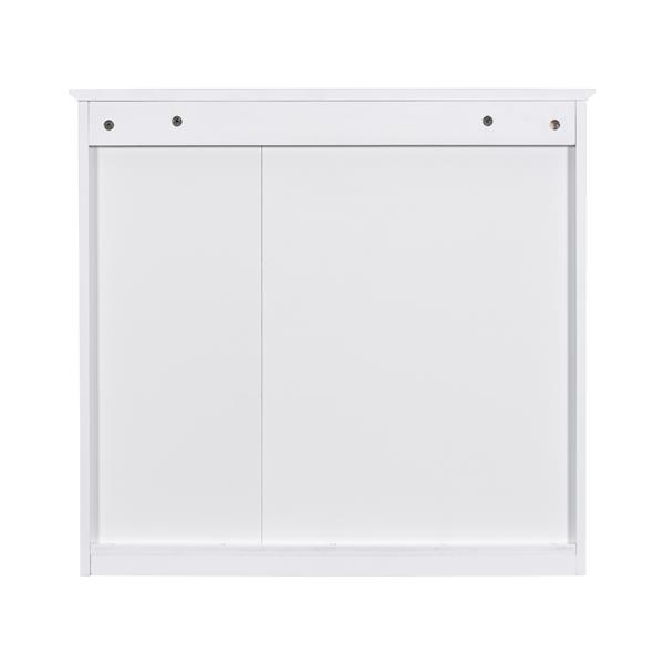 30'' x 28'' Medicine Cabinet, Wall Mounted Bathroom Storage Cabinet, Modern Bathroom Wall Cabinet with Mirror,Medicine Cabinet,  Mirror Cabinet with 3 Open Shelves (Not Include Bathroom Vanity )