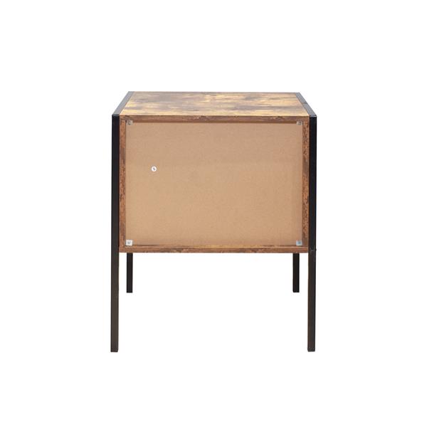 Set of 2 pcs nightstand,industrial style