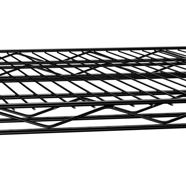 5-tier heavy-duty adjustable shelving and racking, 300 lbs. per wire shelf, with wheels and shelf liners, for warehouses, supermarkets, kitchens, etc. 59.45 "L × 24.02 "W × 71.65 "H,Black