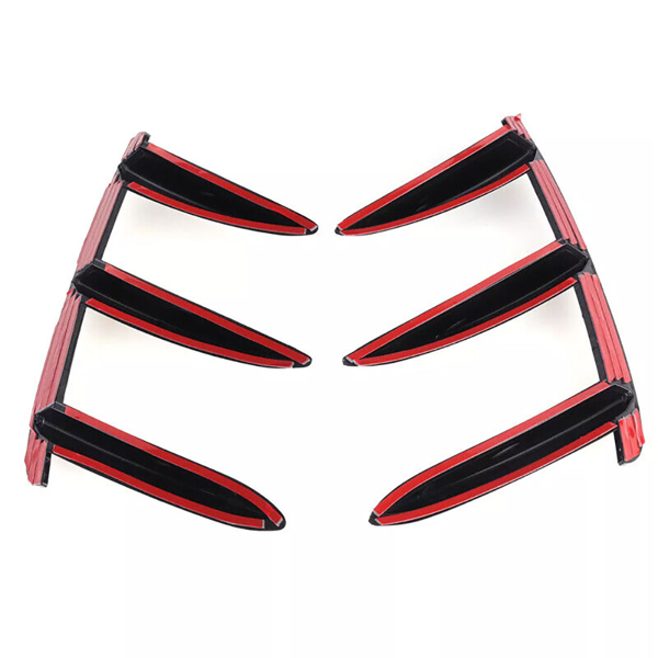 2x Rear Bumper Splitter Canard Trim For Mercedes-Benz A Class W176 A200 A250 AMG