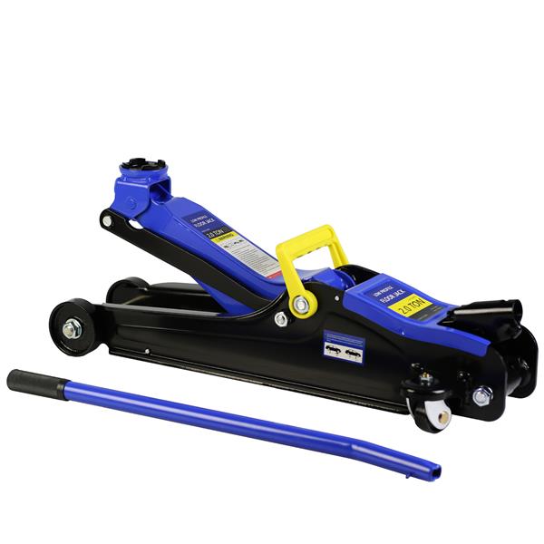 Floor Jack, 2 Ton Low Profile Floor Jack, Heav yDuty Steel Racing Floor Jack with Single Piston QuickLift Pump, Floor Jack Lifting Range 3.3"-15.2"