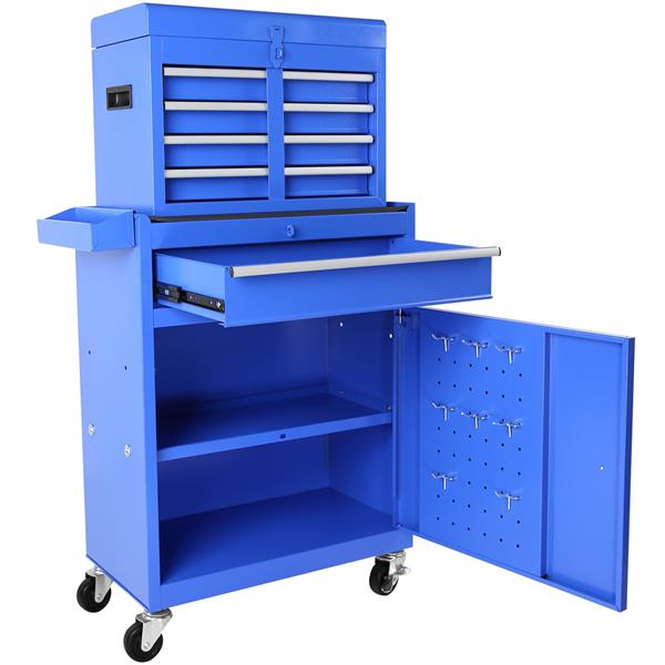 5-Drawer Rolling Tool Chest, High Capacity Tool Storage Cabinet W/Lockable Wheels, Adjustable Shelf & Anti-Slip Liner, Detachable Tool Box Organizer, Rolling Tool Cabinet