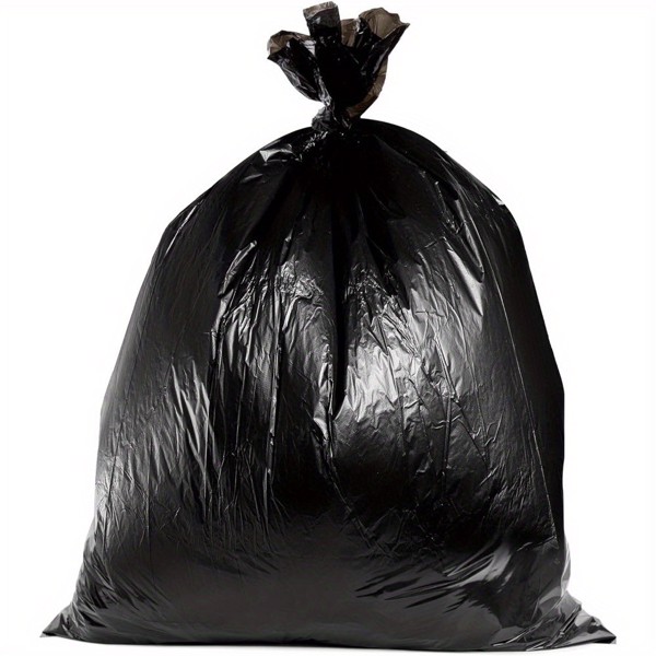 Plastics 35-40 Gallon Trash Bags (1.6 MIL - 80PCS) 35" x 39" - Large Heavy Duty Can Liners - Plastic Black Garbage Bags for Lawn, Leaf, Contractor, Yard  (10 pieces per roll, a total of 8 rolls)