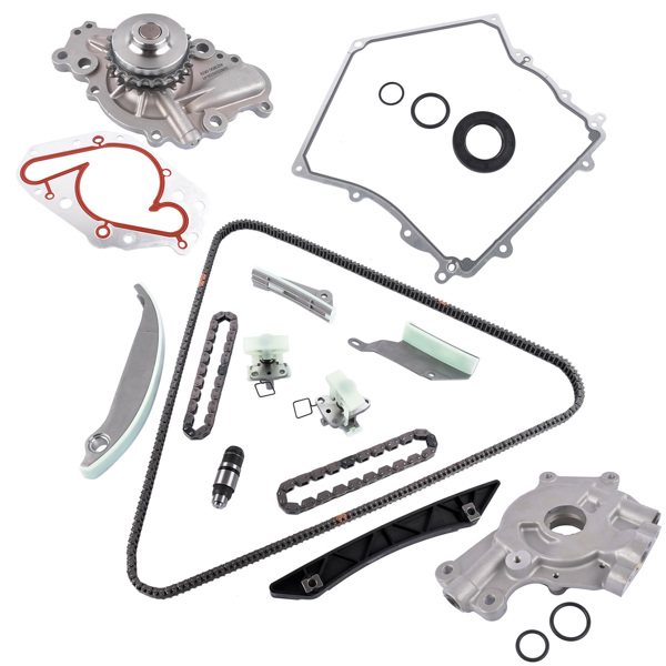 Timing Chain Kit Cover Gasket Water Pump Oil Pump for 09-10 Dodge Chrysler 2.7 4892349AA 4663674AF 4792443AB 68137973AA 4892350AA 4892351AA TCS45035 4663745AB