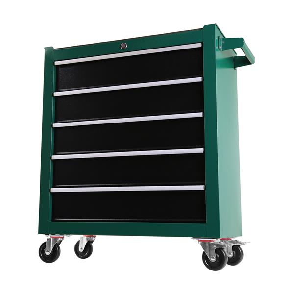 5-Drawers Rolling Tool Chest,Tool Cabinet on Wheels with Keyed Locking System and Drawer Liners,Tool Chest with Link Buckle and can be Combined to Large Cabinet Set,for Warehouse,Garage