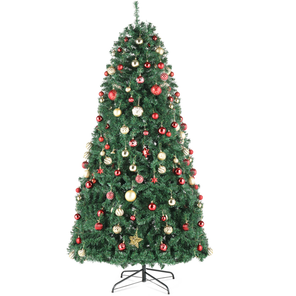 【Old Code:70209104】12ft Automatic Tree Structure PVC Material 7794 Tips Christmas Tree Green