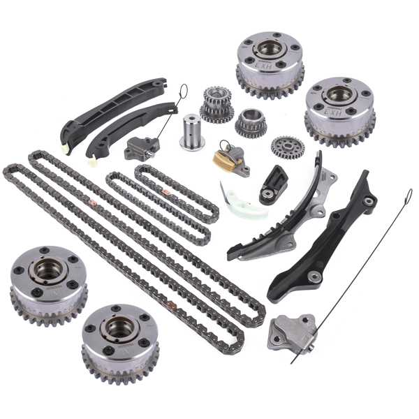 Timing Chain VVT Gear Kit Fits Chrysler Town & Country Dodge Jeep Ram 1500 3.6L 5184356AE 05184356AD 05184357AE