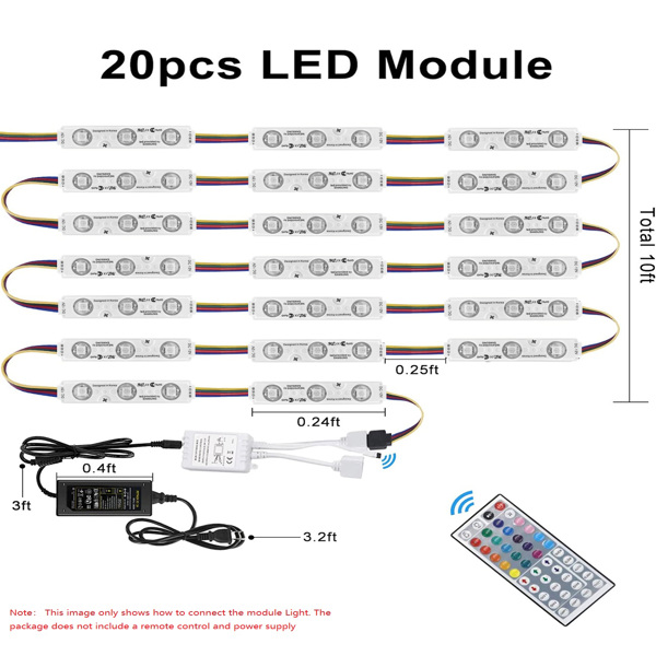 Waterproof 5050 SMD RGB LED Module Light Store Front Window Letters Sign Lamp