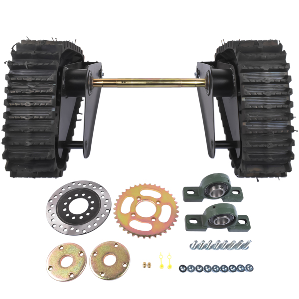 Rear Axle Track Assembly Kit For Gasoline Motor Snowmobile Mountain Motorcycle