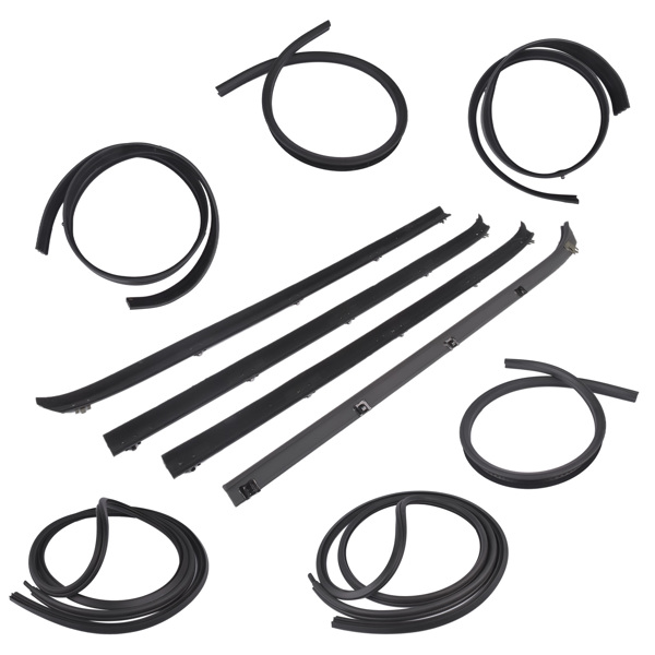 10x Door Window Weatherstrip Seal Kit for Dodge Truck Ram charger Plymouth D150 D250 D350 1980-1993