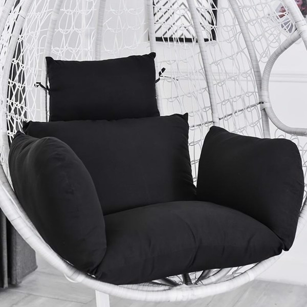 1 set of hanging chair cushions, thickened courtyard swings, egg seat cushions, garden hanging baskets (1 set, including cushion only)