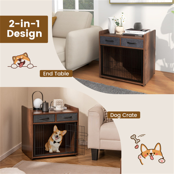 Pet furniture, dog cage with furniture