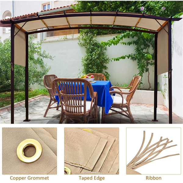 Outdoor canopy sunshade, sunshade cloth replacement