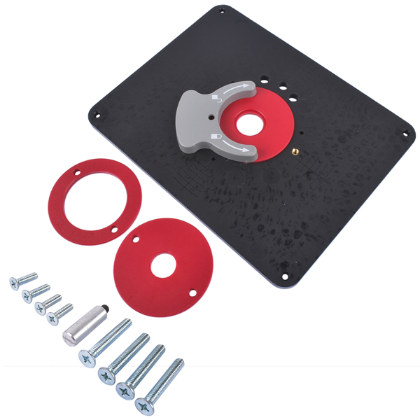 Router Table Insert Plate w/Level-Loc Rings Fit Bosch 1617 Porter-Cable 690 890 PRS4036