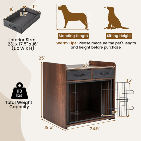 Pet furniture, dog cage with furniture