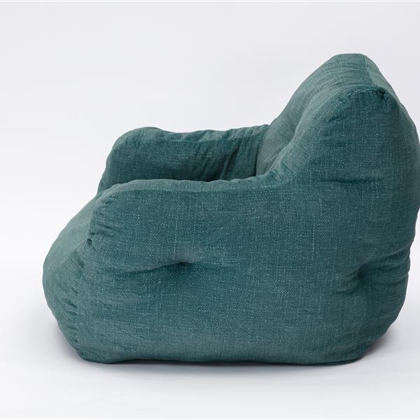 010-Soft Velvet Fabric Bean Bag Chair Filled With Memory Sponge,Green