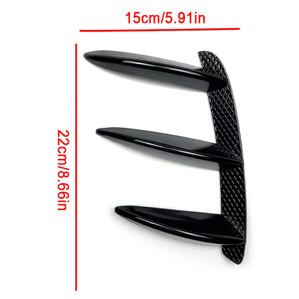 2x Rear Bumper Splitter Canard Trim For Mercedes-Benz A Class W176 A200 A250 AMG