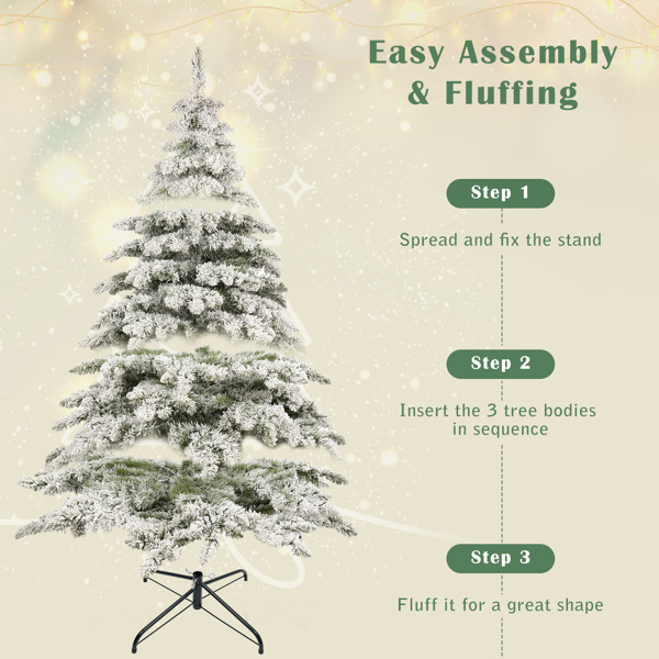 7.5ft Artificial Christmas Tree with 400 LED Lights and 1050 Bendable Branches, Christmas Tree Holiday Decoration, Creative Decorated Trees, Xmas Tree Christmas Decorations 