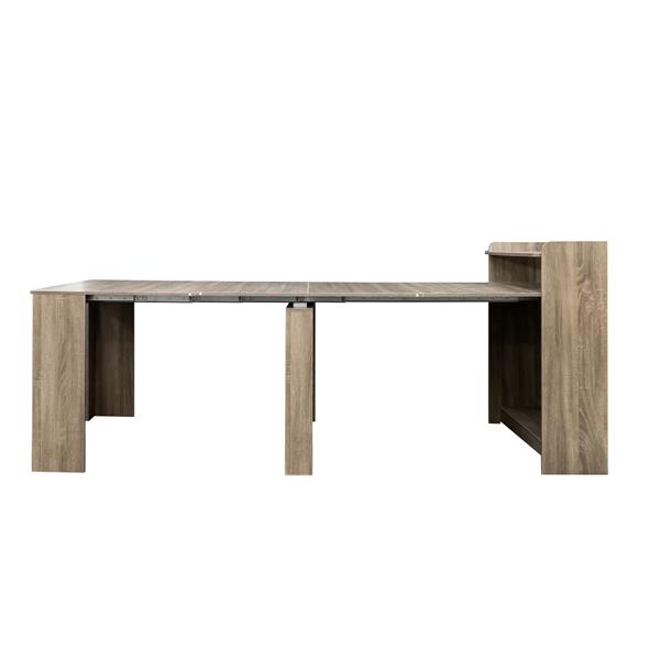 Modern Extendable Dining Table with Storage