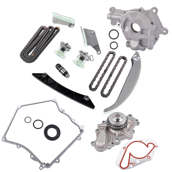 Timing Chain Kit Cover Gasket Water Pump Oil Pump for 09-10 Dodge Chrysler 2.7 4892349AA 4663674AF 4792443AB 68137973AA 4892350AA 4892351AA TCS45035 4663745AB