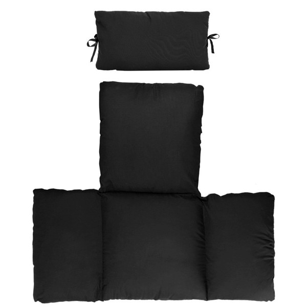 1 set of hanging chair cushions, thickened courtyard swings, egg seat cushions, garden hanging baskets (1 set, including cushion only)