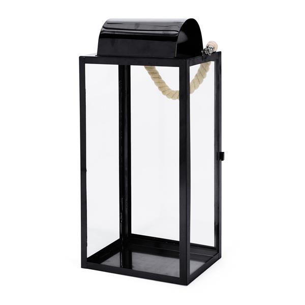 19"H STAINLESS STEEL LANTERN