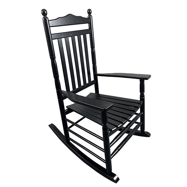 BALCONY PORCH ADULT ROCKING CHAIR-BLACK