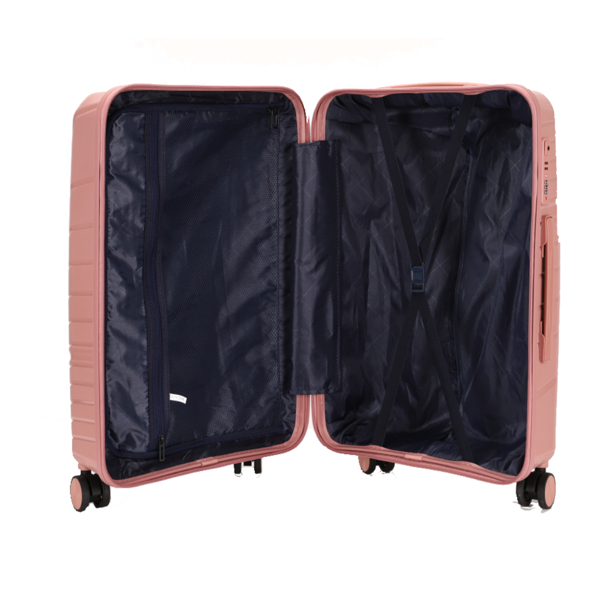 FCH 三件套 20寸拉杆箱+手提包两件套 PP拉杆箱 20in PP材质 铁拉杆 全配色 玫瑰金色-7
