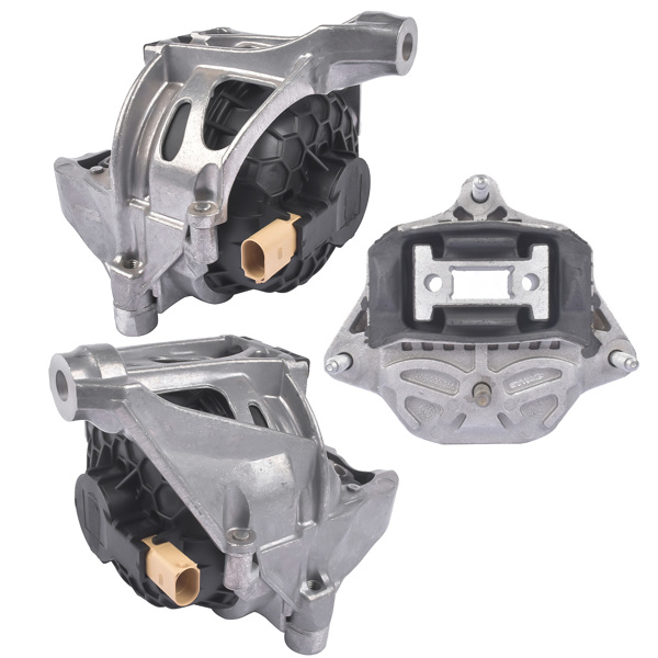  3PCS Engine Motor Mounts & Transmission Mount Set for Audi S4 S5 20-18 V6-3.0L 4M0199371FC 4M0199372FC