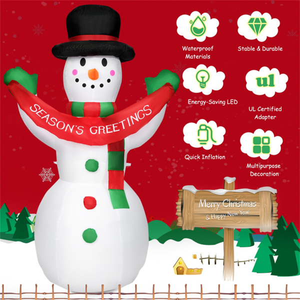 6 Feet Christmas Decoration Inflatable Christmas Snowman 