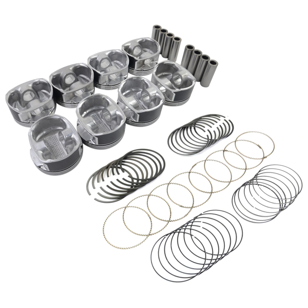 Pistons & Rings Set For Dodge Ram Chrysler Jeep Commander V8 99.50mm Vin 2, D H 05086010AB 05086010AA 05086010AC