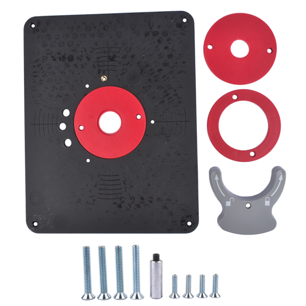 Router Table Insert Plate w/Level-Loc Rings Fit Bosch 1617 Porter-Cable 690 890 PRS4036