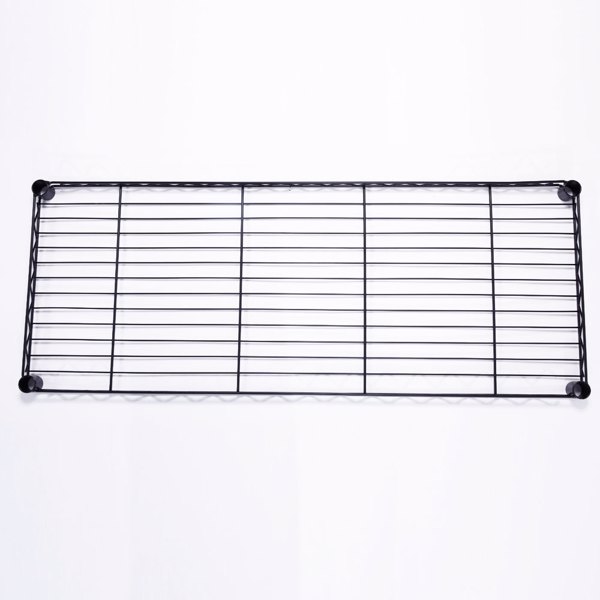 5-Layer Plastic Coated Iron Shelf with 1.5" Nylon Wheels 165*90*35 Black