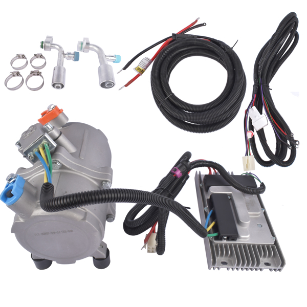 Universal DC 12V Electric Car Air Conditioner Compressor Kit A/C Control Panel