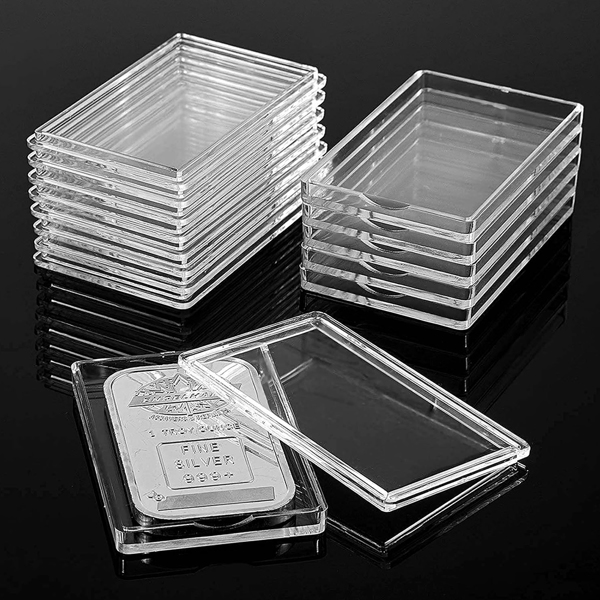 For Silver Bar Case Silver Bar Holder Clear Acrylic Storage Container Fit 1oz