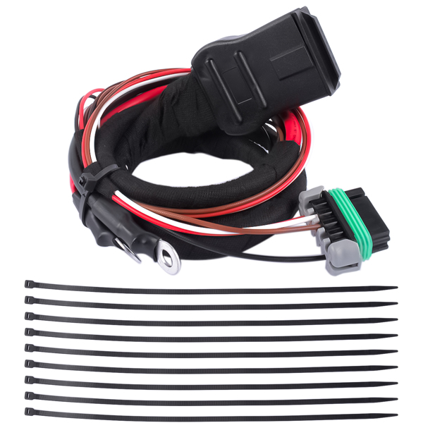 4-Pin Plow Side Battery Cable For SnowEx Western Fisher V-Blade Straight Blade 42015