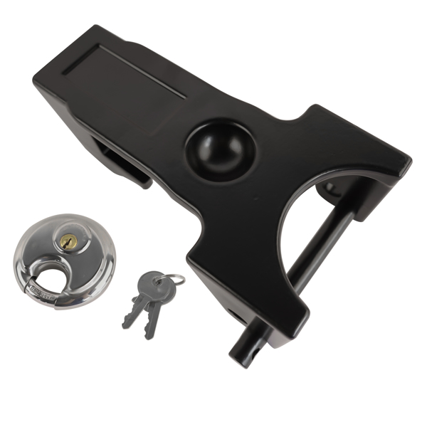 Black Gooseneck Trailer Hitch Locks Model Coupler Trailer Lock TL50 for Heavy Trailers