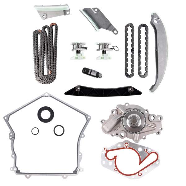 Timing Chain Water Pump Kit for 08-10 Chrysler Sebring 300 Dodge Avenger Charger 4892349AA 4663674AF, 4792443AB 68137973AA 4892350AA 4892351AA TCS45035 4892425AA