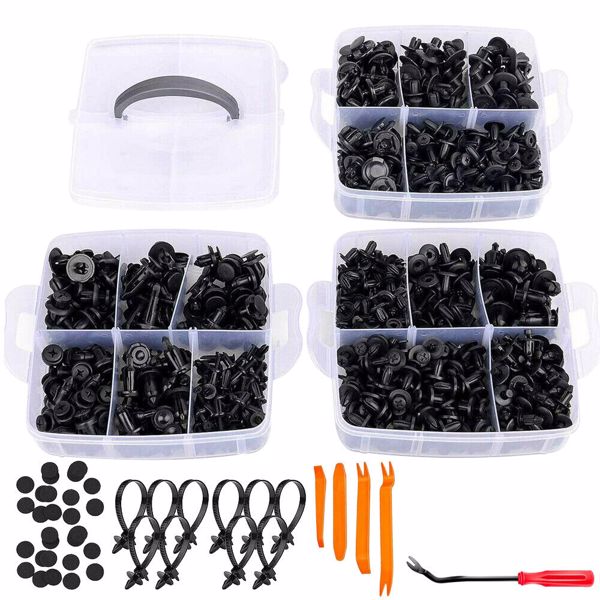 665PCS Car Body Fastener Clips Push Rivets Retainer Door Screw Panel Bumper Trim