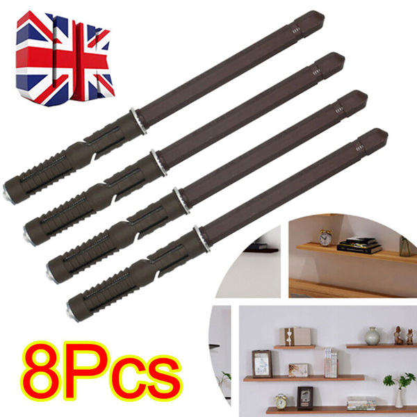 8 Pcs Heavy Duty Long Concealed Invisible Hidden Floating Shelf Support Bracket