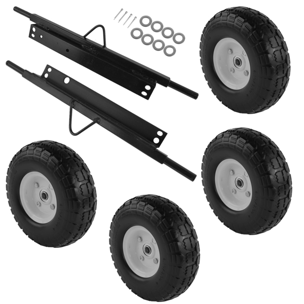 Wheel Kit for Honda Generator EU3000is Solid Never Flat Tires All Terrain 06423-ZS9-020AH