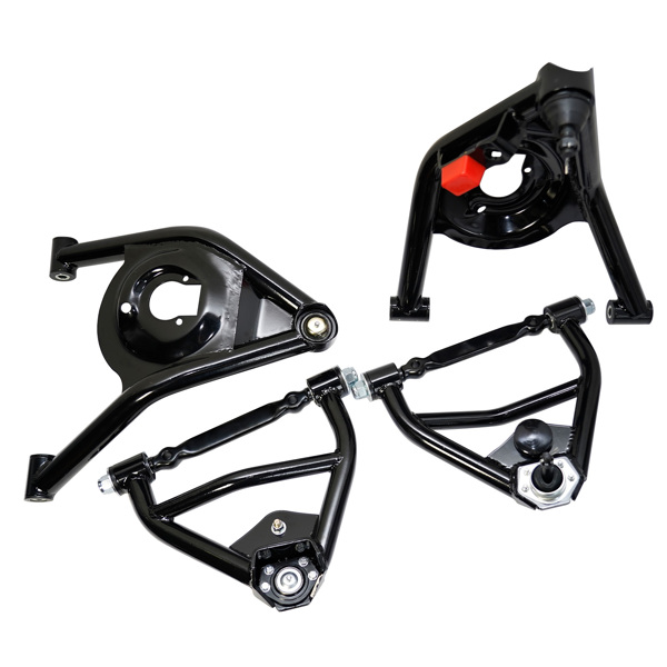 Tubular Upper & Lower Control Arm Set C21038 C21037 Black For 1970-1981 Chevrolet Camaro Pontiac Firebird