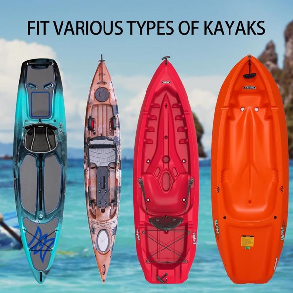 Foldable Kayak Cart, Kayak Kayak Trolley, Lightweight Kayak Accessories Universal Transport Canoe Carrier Tote for Paddle Board