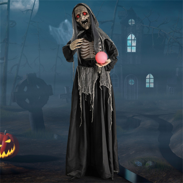 6 feet of Halloween decorations for witches with orbs