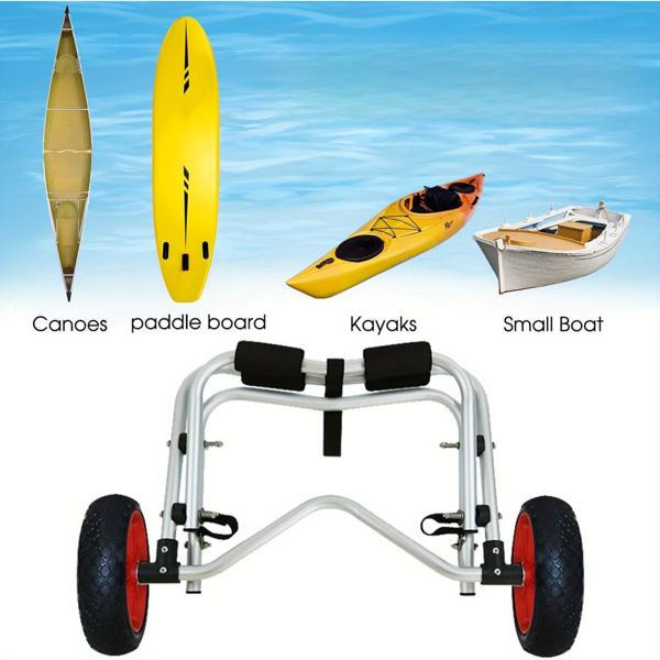 Foldable Kayak Cart, Kayak Kayak Trolley, Lightweight Kayak Accessories Universal Transport Canoe Carrier Tote for Paddle Board