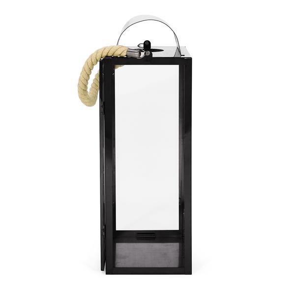 19"H STAINLESS STEEL LANTERN