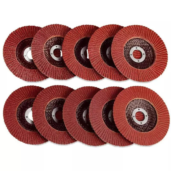 15pcs FLAP GRINDING SANDING DISCS 115mm 4.5" 40 60 80 GRIT ANGLE WHEEL DISCS