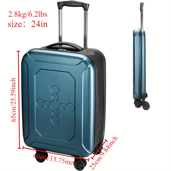 24-Inch Collapsible Carry-On Suitcases Lightweight Spinner Luggage Business Travel Suitcas