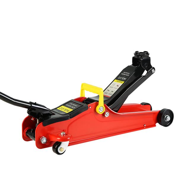 Floor Jack, 2 Ton Low Profile Floor Jack, Heav yDuty Steel Racing Floor Jack with Single Piston QuickLift Pump, Floor Jack Lifting Range 3.3"-15.2"